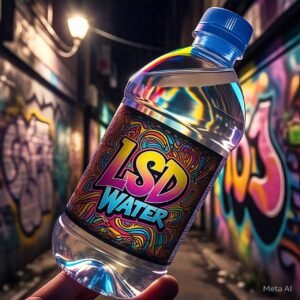 LSD Water (300µg per 10ml sip, 500ml bottle = 15,000µg total)