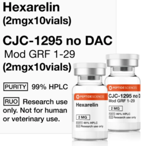 Hexarelin (2mg x 10), CJC-1295 no DAC (2mg x 10)
