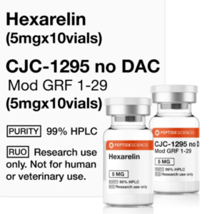 Hexarelin (5mg x 10), CJC-1295 no DAC (5mg x 10)