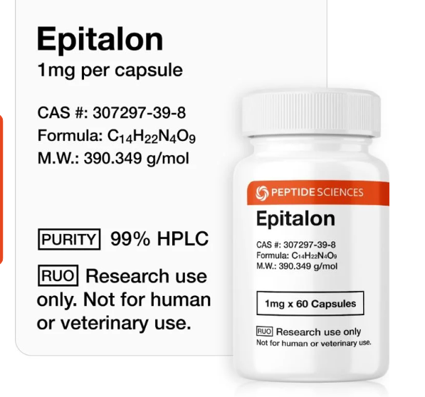 Epitalon 1mg (60 capsules) (Telomere Length)