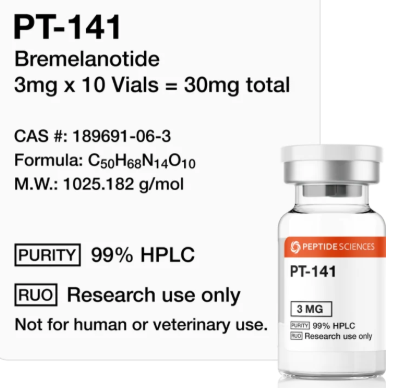 PT-141 (3mg x 10 Vials = 30mg)