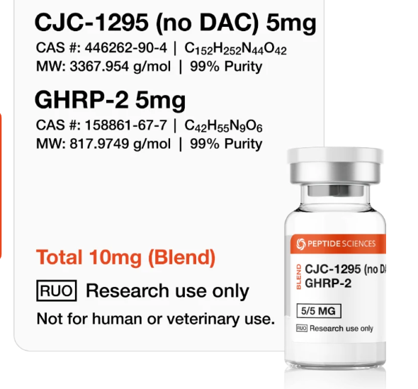 CJC-1295 (no DAC), GHRP-2 10mg (Blend)